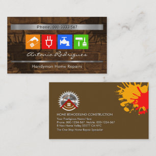 Carte De Visite Peinture Splated Mur sale Outils de main