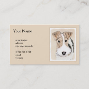 Carte De Visite Peinture Terrier de Renard de fil - Cute Original