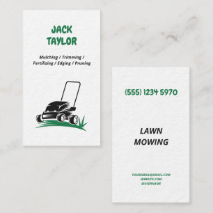 Carte De Visite Pelouse Mowing Premium