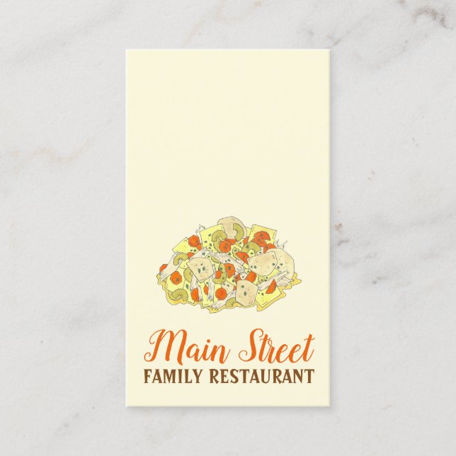 Carte De Visite Pennsylvania PA Dutch Amish Food Chicken Pot Pie (Devant)