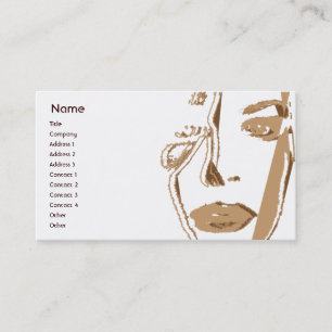 Carte De Visite Pensée Brown - affaires