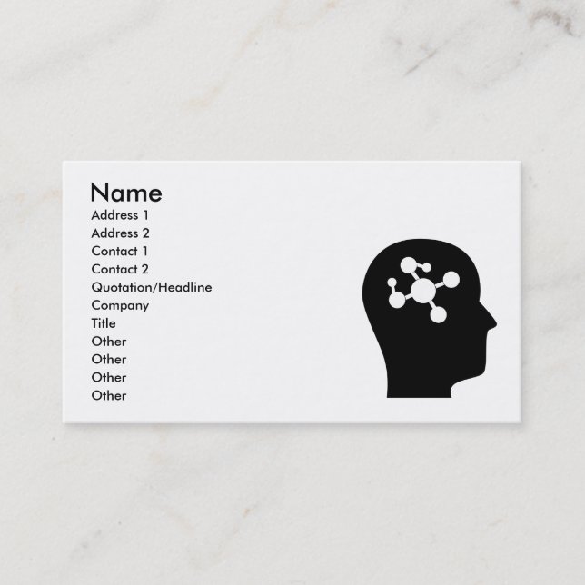 Carte De Visite Penser à la biologie moléculaire (Devant)