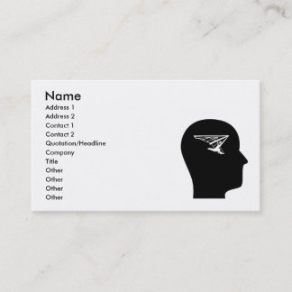 Carte De Visite Penser au glissement de coup