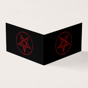 Carte De Visite Pentagram Red Devil
