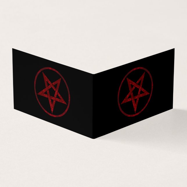 Carte De Visite Pentagram Red Devil (Extérieur)
