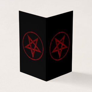 Carte De Visite Pentagram Red Devil