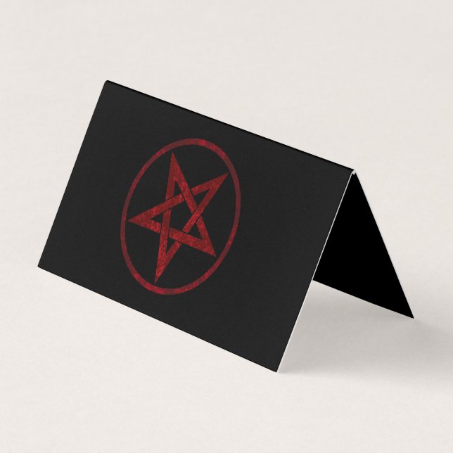 Carte De Visite Pentagram Red Devil (Devant)