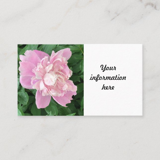 Carte de visite Peony (Devant)
