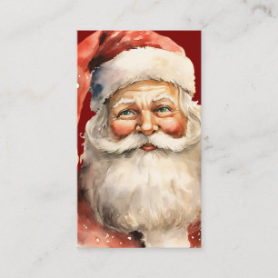 Carte De Visite Père Noël Noël rétro de Noël