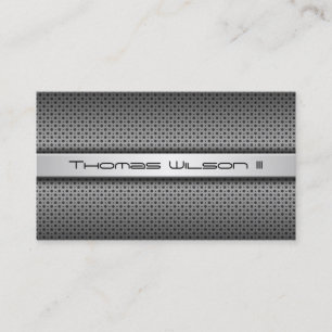 Carte de visite perforé professionnel moderne en