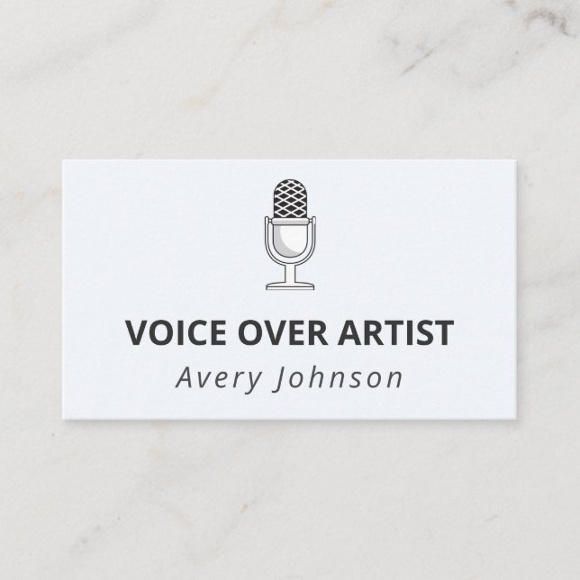 Carte De Visite Périphérique enregistreur de son microphone classi (Devant)