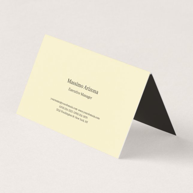 Carte De Visite Perle Dorée Simple Moderne Professionnelle Minimal (Devant)