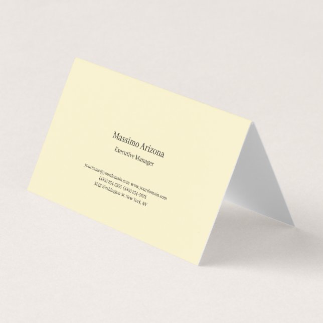 Carte De Visite Perle Dorée Simple Professionnel Moderne Minimalis (Devant)