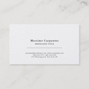Carte De Visite Perle Élégant Simple Minimaliste