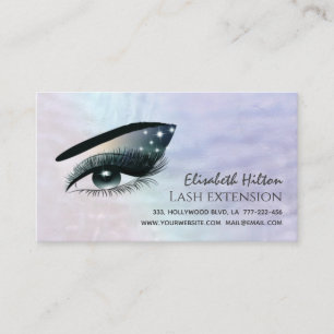 Carte De Visite Perle holographique attirant oeil maquillage après