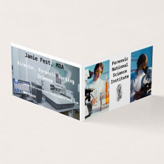 Carte De Visite Perle Premium de la médecine légale pliée