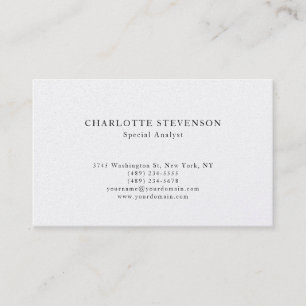 Carte De Visite Perle Premium Tendance Professionnel Minimaliste