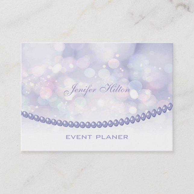 Carte De Visite Perles de bokeh professionnelles (Devant)