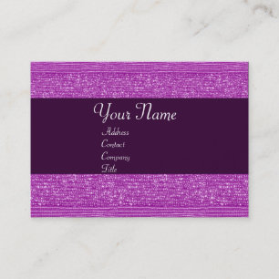 CARTE DE VISITE PERLES DE MODE VIOLETTES