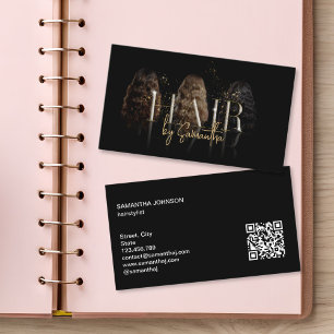 Carte De Visite perruques extensions de coiffeur luxe moderne