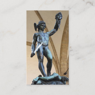 Carte De Visite perseus avec la tête de la méduse