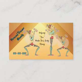 Carte De Visite Personal Trainer 3.5" x 2.0" Business Card
