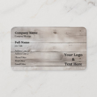 Carte De Visite Personalized Custom Your Own Logo & Text