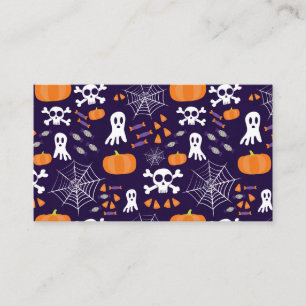 Carte De Visite Personnages amusants et effrayants d'Halloween
