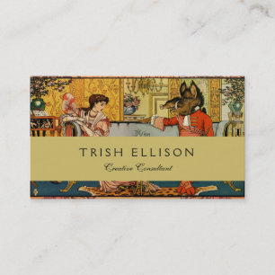 Carte De Visite Personnages Classiques de Contes de Fées de Beauté