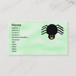 Carte de visite personnalisable Black Spider