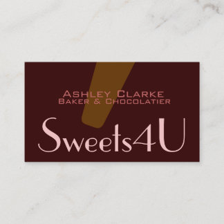 Carte de visite personnalisable de Chocolatier de