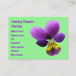 Carte de visite personnalisable de fleuriste Prett