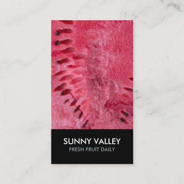 Carte de visite personnalisable de fruits en gros (Devant)