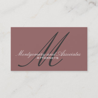 Carte de visite personnalisable de monogramme de