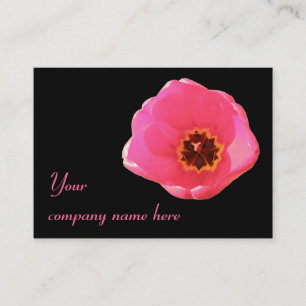 Carte de visite personnalisable de Tulipe rose