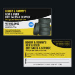 Carte de visite personnalisable des services de pn<br><div class="desc">Customisez ce pneu (pneu) et la réparation automobile double face (2 côtés) attrayante conception de modèle de carte de visite pour répondre à vos besoins de marque. Vous pouvez changer la couleur du jaune au rouge ou toute autre couleur que vous désirez. Ajoutez un logo pour marquer davantage votre carte....</div>