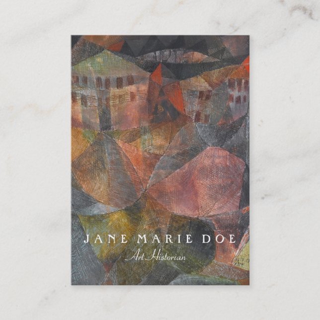 Carte de visite personnalisable d'hôtel de Paul (Devant)