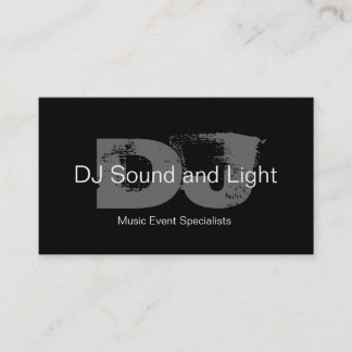 Carte de visite personnalisable du DJ de