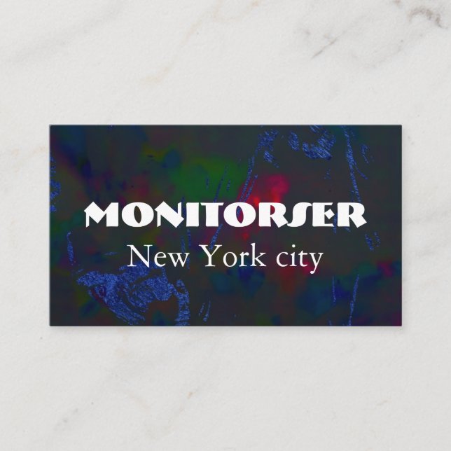 Carte de visite personnalisable | Moderne (Devant)