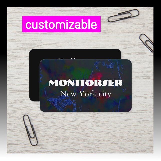 Carte de visite personnalisable | Moderne (Créateur téléchargé)