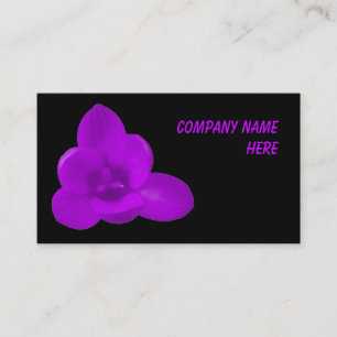 Carte de visite personnalisable Purple Crocus