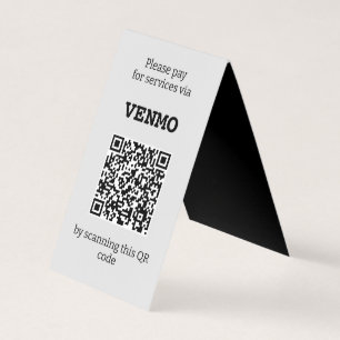 Carte De Visite Personnalisable trois QR code Deux côtés pliés