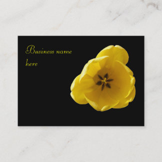 Carte de visite Personnalisable Tulipe Jaune