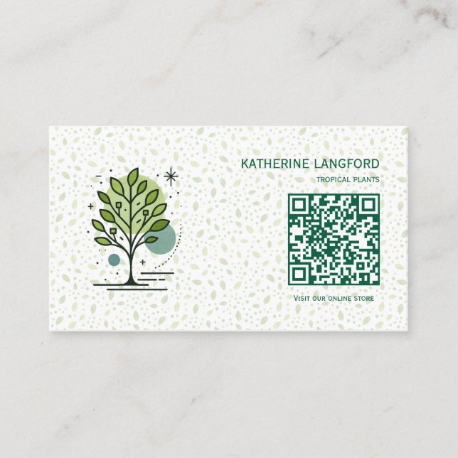 Carte De Visite Personnalisation de la marque Greenleaf Nursery  (Devant)