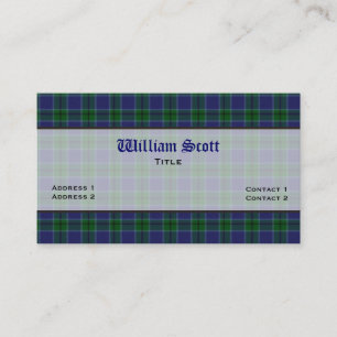 Carte de visite personnalisé Blue & Green Scott Pl