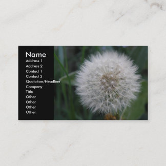 Carte de visite personnalisé de la fleur de Dandel