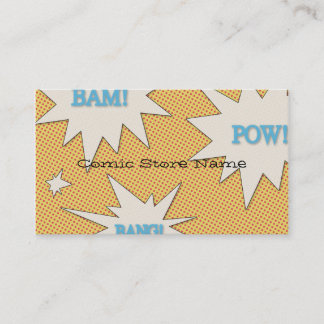 Carte de visite personnalisé de magasin de bande