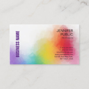 Carte De Visite Personnalisé Elégant coloré moderne professionn