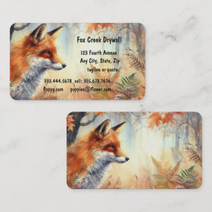 Carte de visite personnalisé Forest Fox Creek Dryw