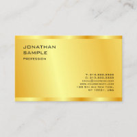Personnalisé Gold Look Modern Elegant Professionne
